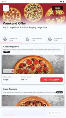 Pizza Hut Egypt android App screenshot 3